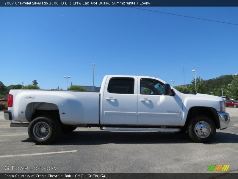 Summit White / Ebony 2007 Chevrolet Silverado 3500HD LTZ Crew Cab 4x4 Dually
