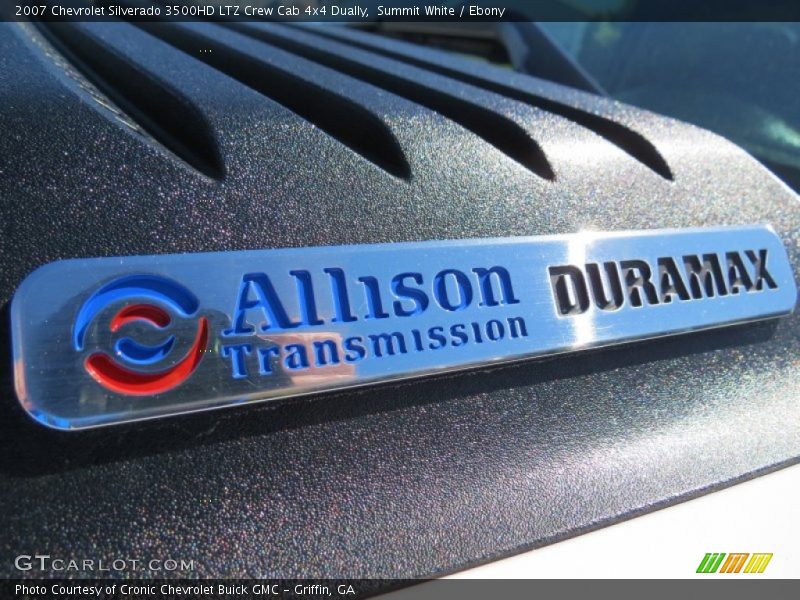 Summit White / Ebony 2007 Chevrolet Silverado 3500HD LTZ Crew Cab 4x4 Dually