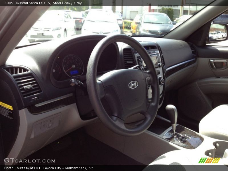 Steel Gray / Gray 2009 Hyundai Santa Fe GLS