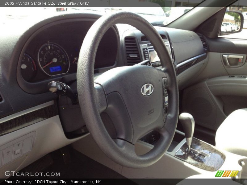 Steel Gray / Gray 2009 Hyundai Santa Fe GLS