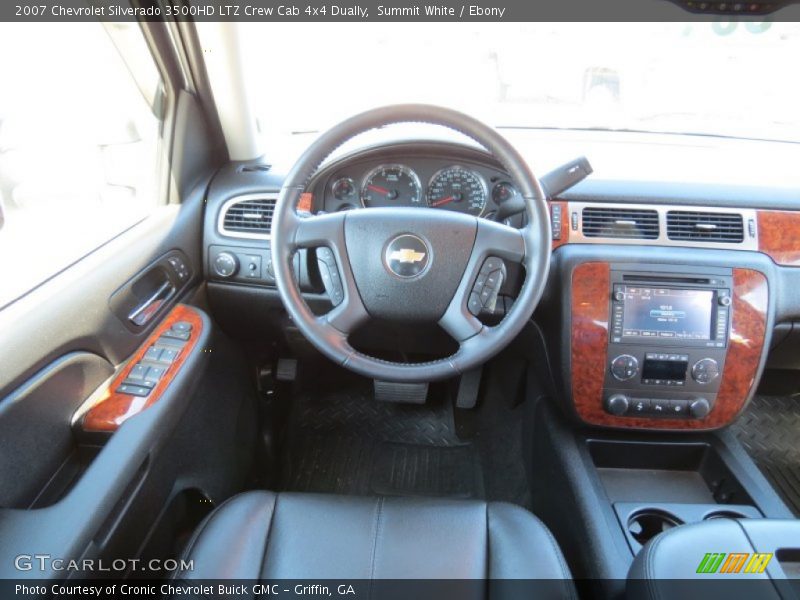 Summit White / Ebony 2007 Chevrolet Silverado 3500HD LTZ Crew Cab 4x4 Dually