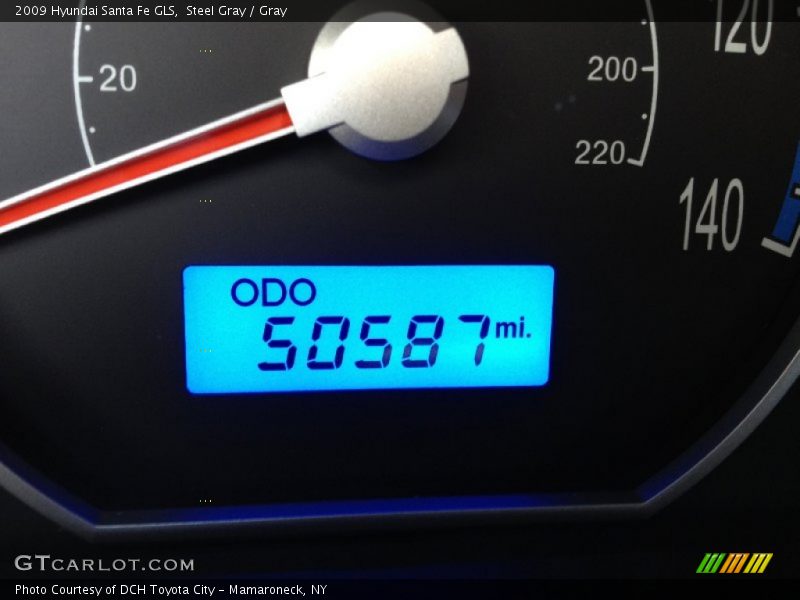 Steel Gray / Gray 2009 Hyundai Santa Fe GLS