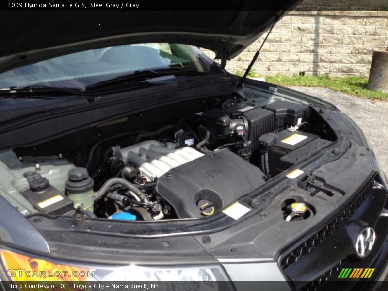 Steel Gray / Gray 2009 Hyundai Santa Fe GLS