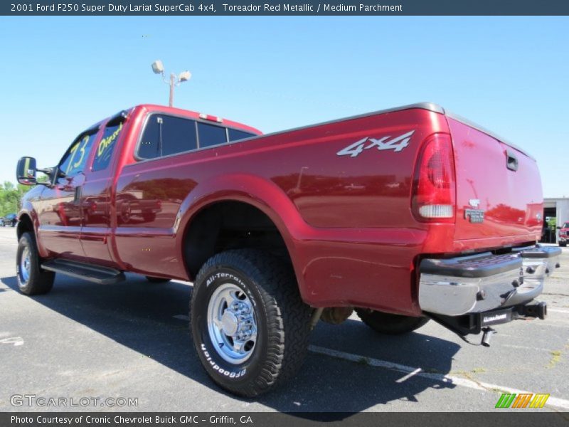 Toreador Red Metallic / Medium Parchment 2001 Ford F250 Super Duty Lariat SuperCab 4x4