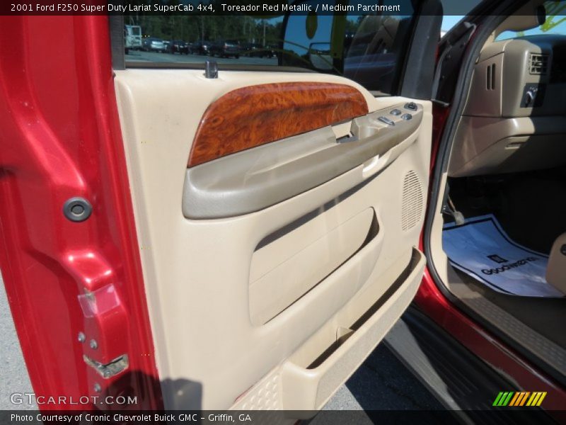 Toreador Red Metallic / Medium Parchment 2001 Ford F250 Super Duty Lariat SuperCab 4x4