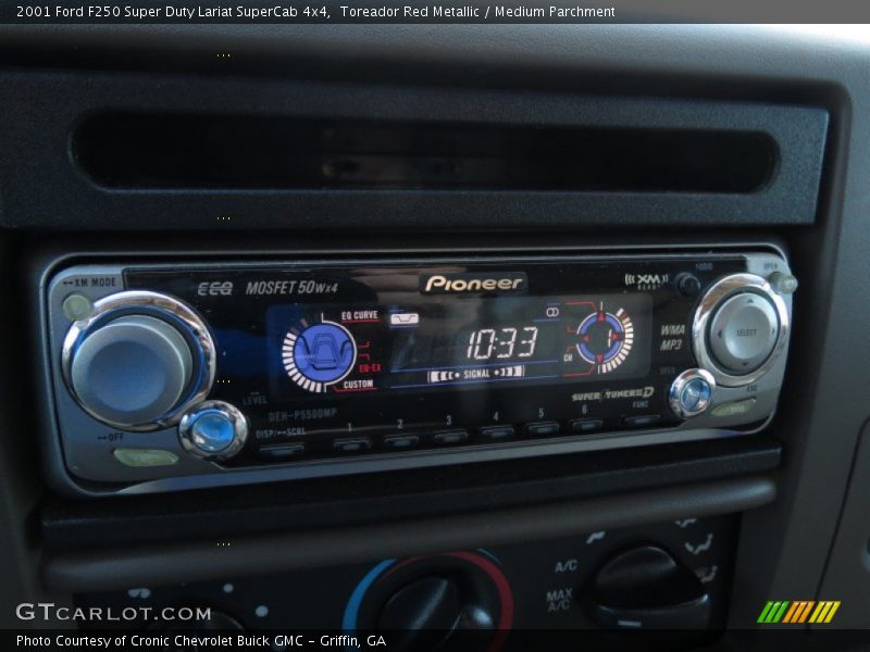 Toreador Red Metallic / Medium Parchment 2001 Ford F250 Super Duty Lariat SuperCab 4x4