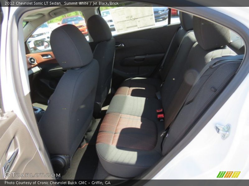 Summit White / Jet Black/Brick 2012 Chevrolet Sonic LT Sedan