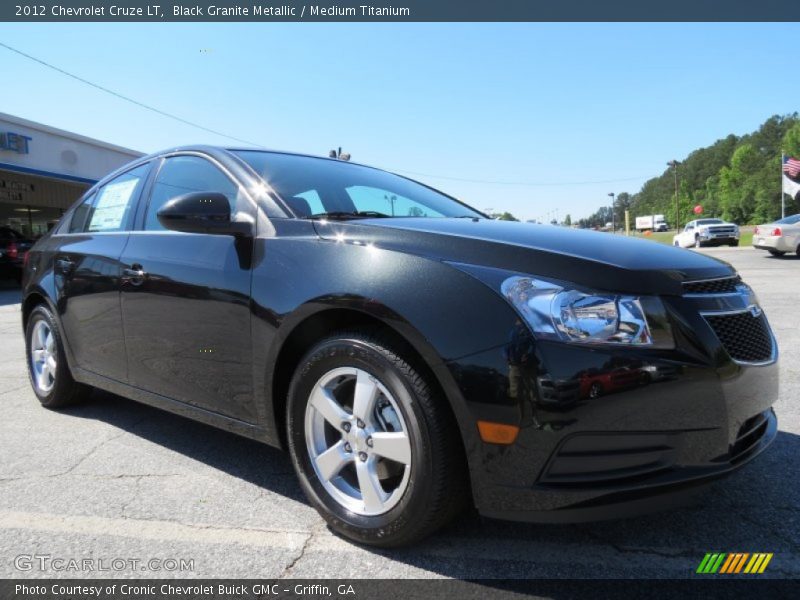 Black Granite Metallic / Medium Titanium 2012 Chevrolet Cruze LT