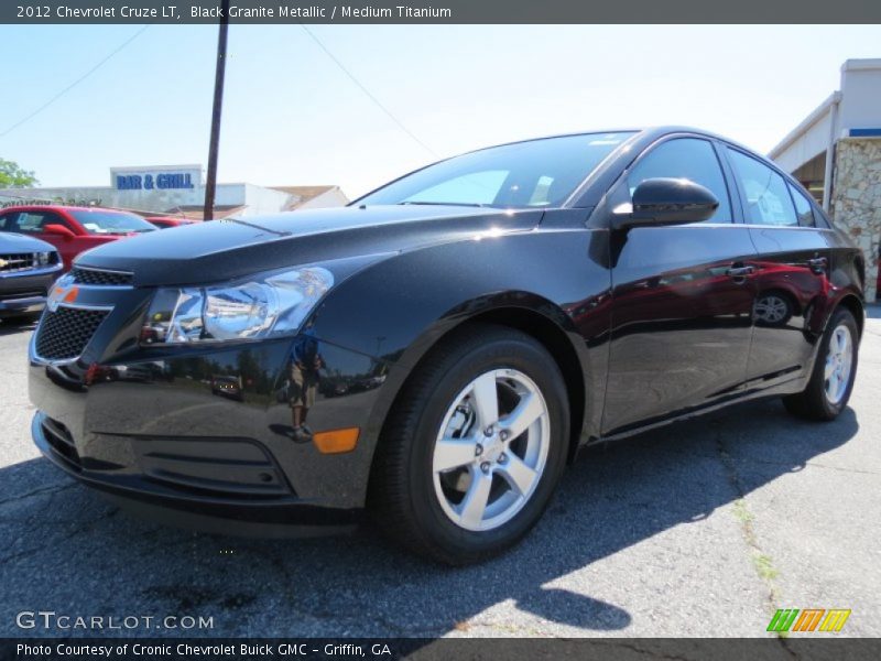 Black Granite Metallic / Medium Titanium 2012 Chevrolet Cruze LT
