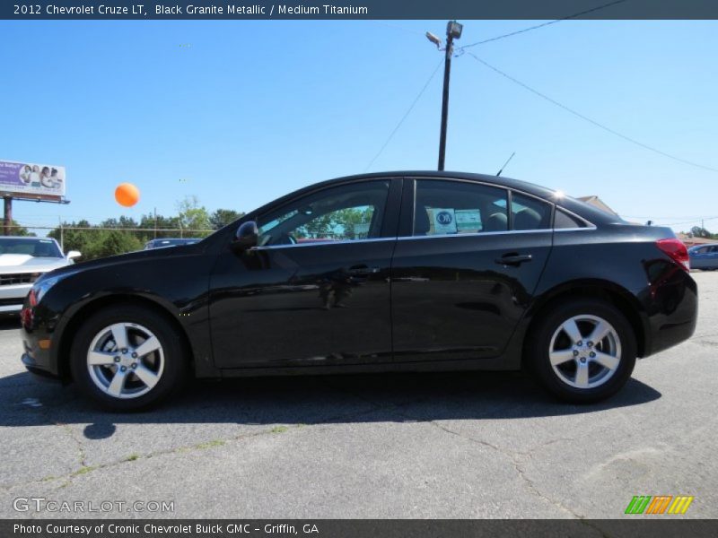 Black Granite Metallic / Medium Titanium 2012 Chevrolet Cruze LT