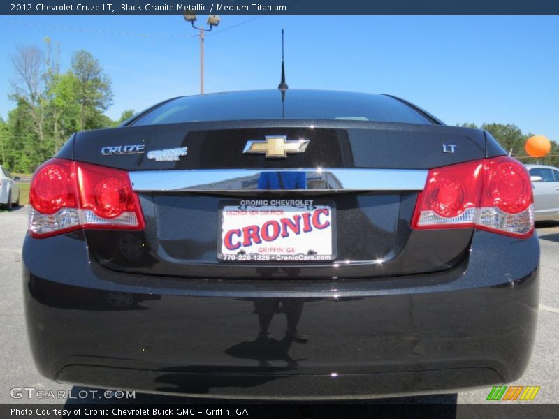 Black Granite Metallic / Medium Titanium 2012 Chevrolet Cruze LT