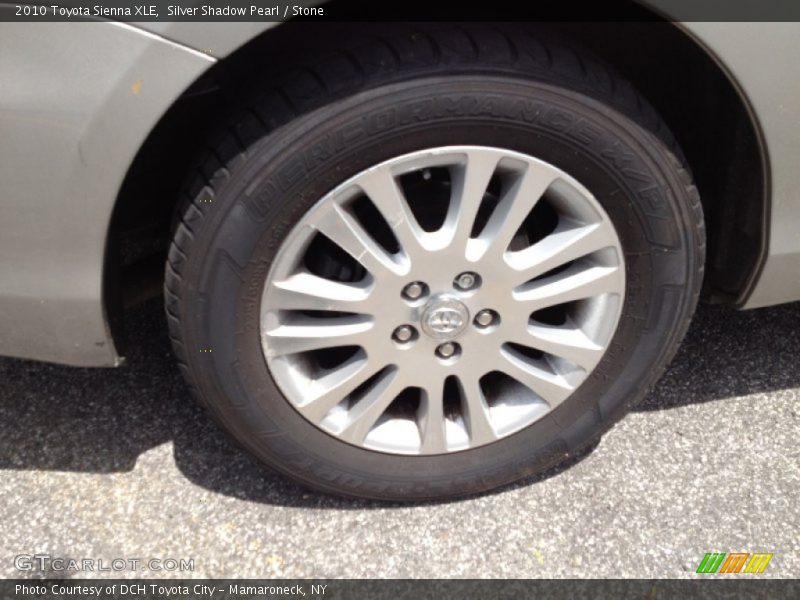 Silver Shadow Pearl / Stone 2010 Toyota Sienna XLE