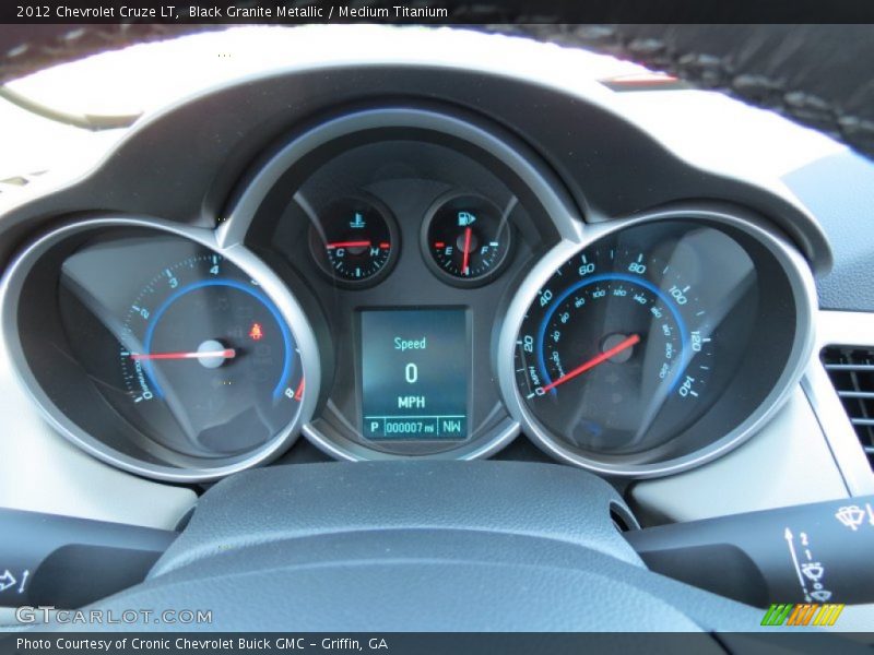 Black Granite Metallic / Medium Titanium 2012 Chevrolet Cruze LT