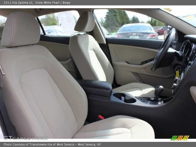Snow White Pearl / Beige 2011 Kia Optima LX