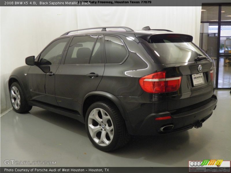 Black Sapphire Metallic / Black 2008 BMW X5 4.8i