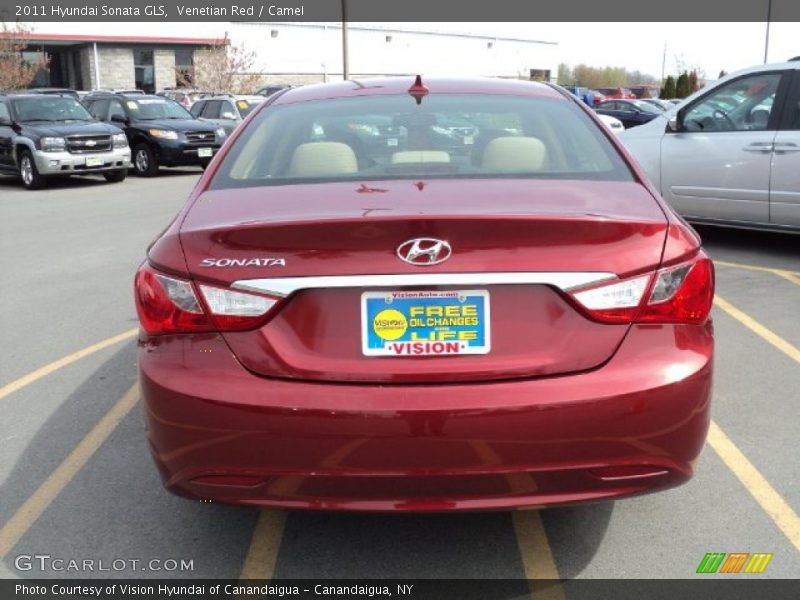 Venetian Red / Camel 2011 Hyundai Sonata GLS