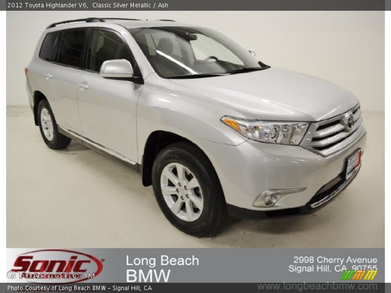 Classic Silver Metallic / Ash 2012 Toyota Highlander V6