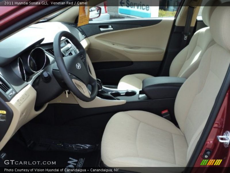 Venetian Red / Camel 2011 Hyundai Sonata GLS