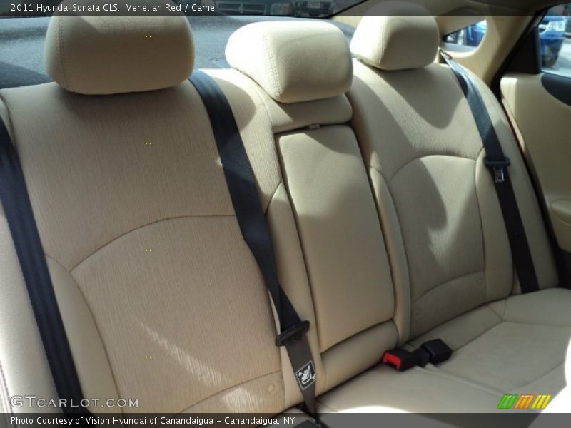 Venetian Red / Camel 2011 Hyundai Sonata GLS
