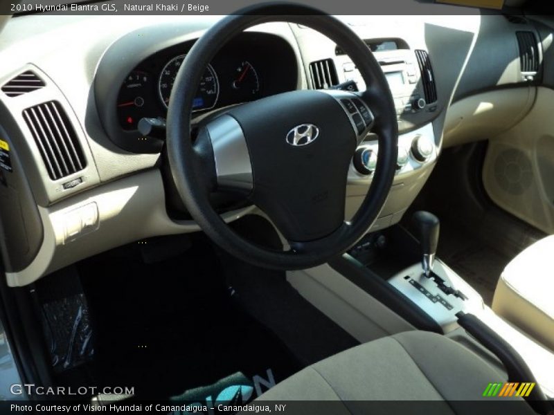 Natural Khaki / Beige 2010 Hyundai Elantra GLS