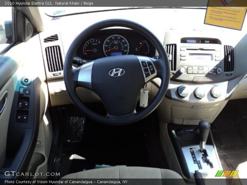 Natural Khaki / Beige 2010 Hyundai Elantra GLS