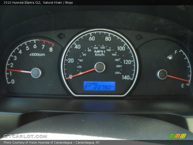 Natural Khaki / Beige 2010 Hyundai Elantra GLS