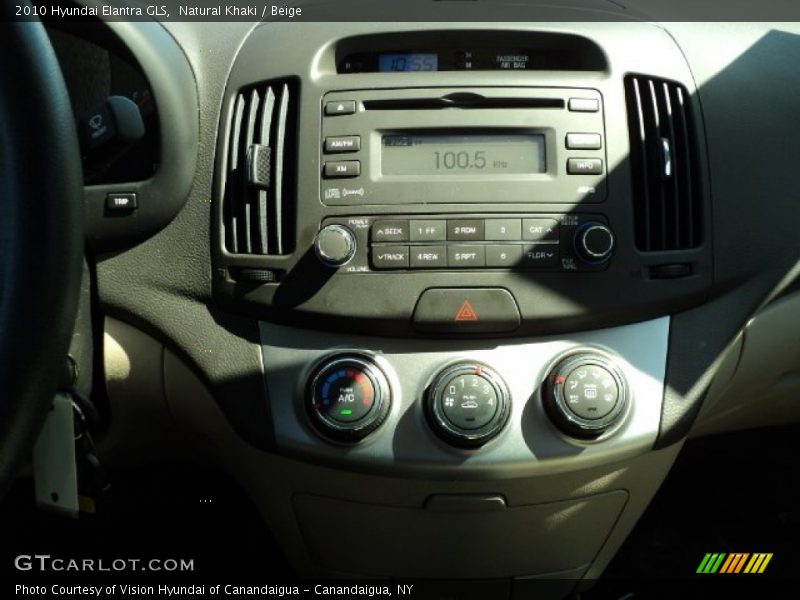 Natural Khaki / Beige 2010 Hyundai Elantra GLS