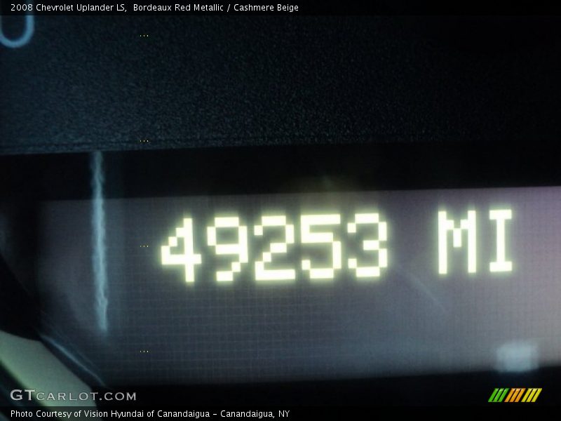 Bordeaux Red Metallic / Cashmere Beige 2008 Chevrolet Uplander LS