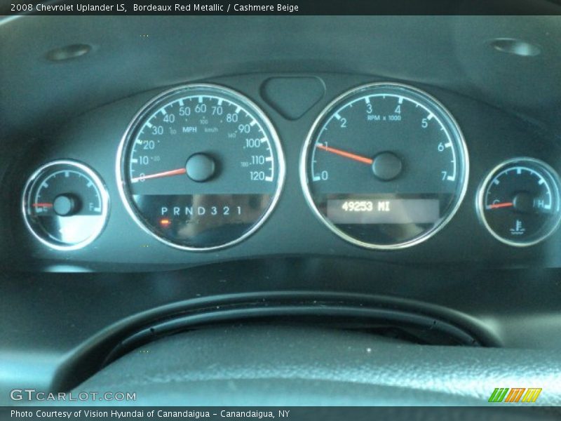 Bordeaux Red Metallic / Cashmere Beige 2008 Chevrolet Uplander LS