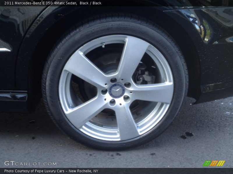 Black / Black 2011 Mercedes-Benz E 350 4Matic Sedan