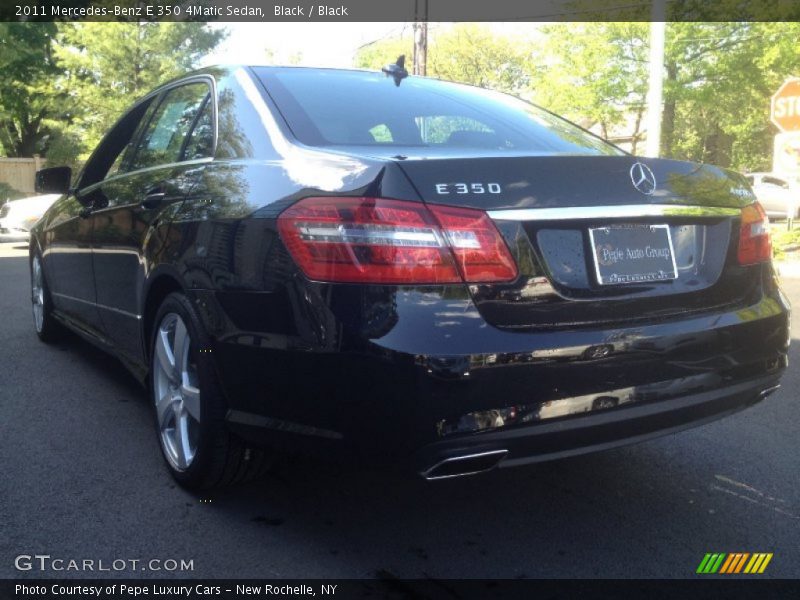 Black / Black 2011 Mercedes-Benz E 350 4Matic Sedan