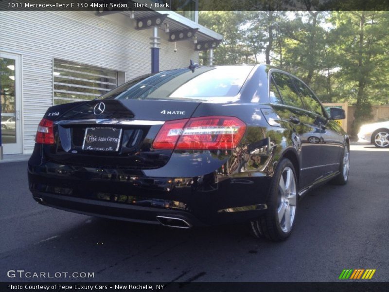 Black / Black 2011 Mercedes-Benz E 350 4Matic Sedan