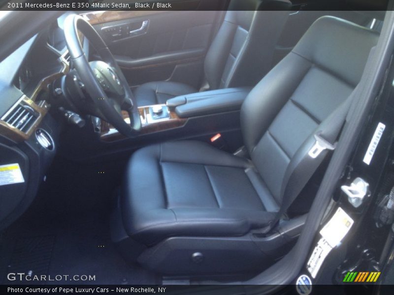 Black / Black 2011 Mercedes-Benz E 350 4Matic Sedan