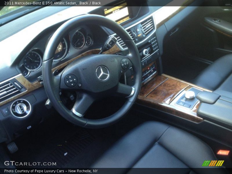 Black / Black 2011 Mercedes-Benz E 350 4Matic Sedan