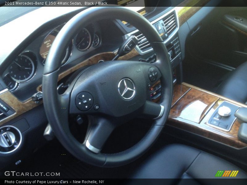Black / Black 2011 Mercedes-Benz E 350 4Matic Sedan