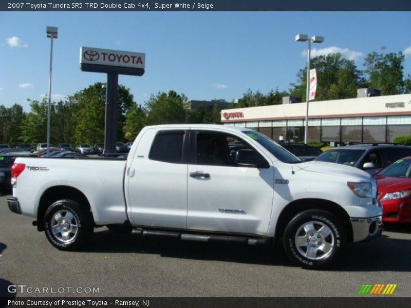 Super White / Beige 2007 Toyota Tundra SR5 TRD Double Cab 4x4