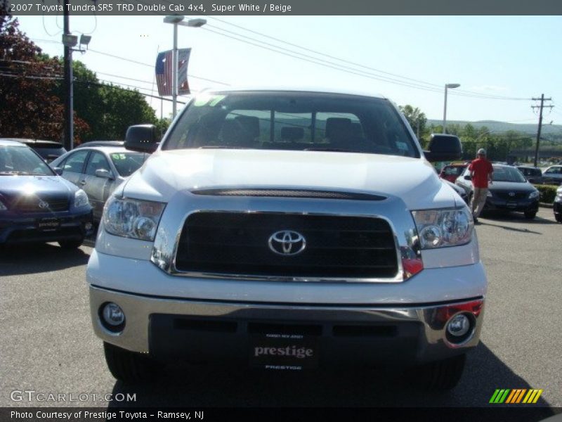 Super White / Beige 2007 Toyota Tundra SR5 TRD Double Cab 4x4