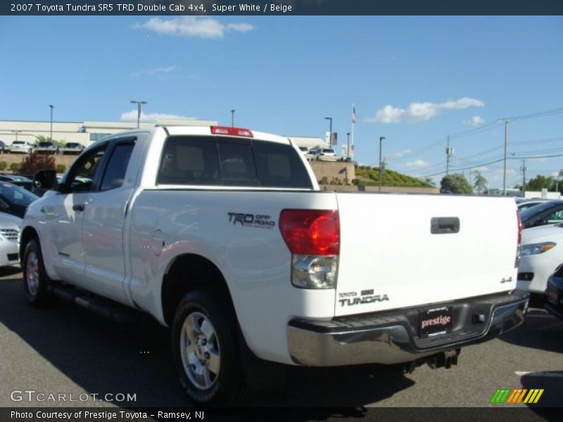 Super White / Beige 2007 Toyota Tundra SR5 TRD Double Cab 4x4