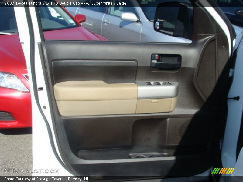 Super White / Beige 2007 Toyota Tundra SR5 TRD Double Cab 4x4