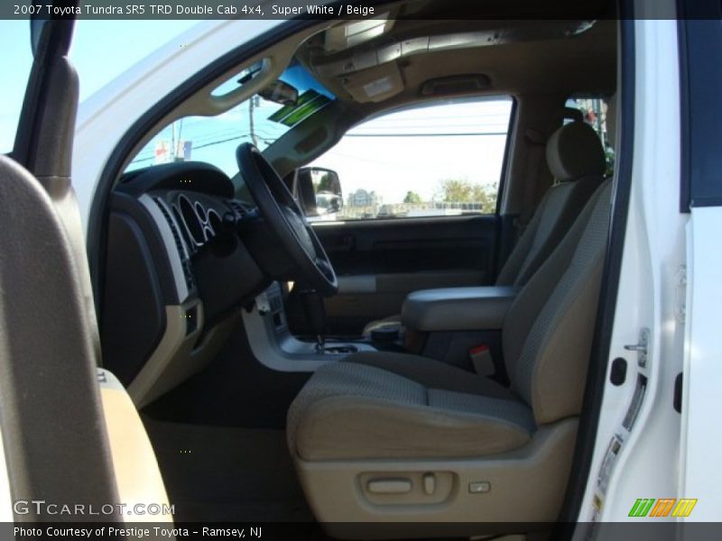 Super White / Beige 2007 Toyota Tundra SR5 TRD Double Cab 4x4