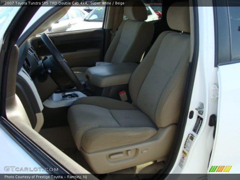 Super White / Beige 2007 Toyota Tundra SR5 TRD Double Cab 4x4