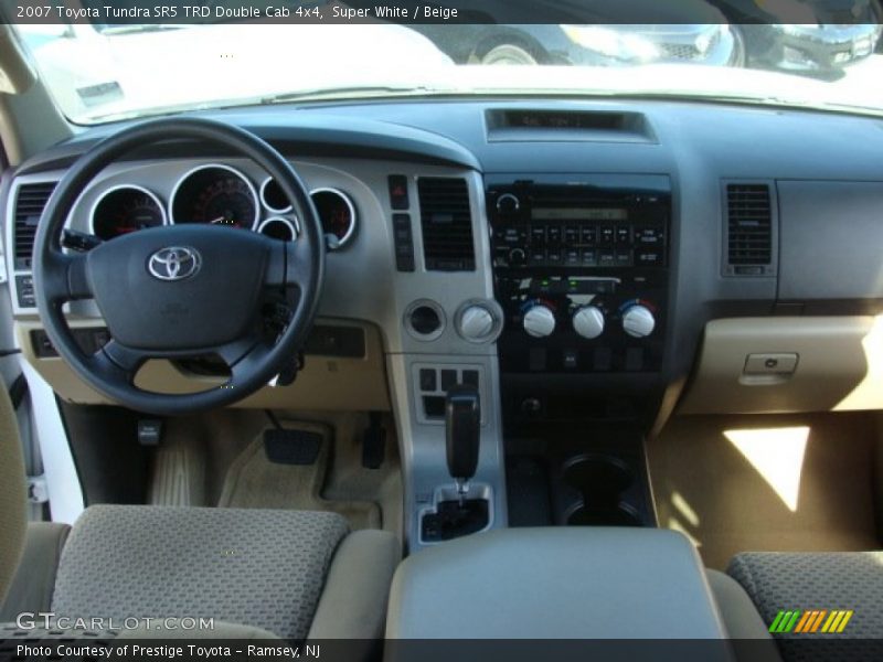 Super White / Beige 2007 Toyota Tundra SR5 TRD Double Cab 4x4