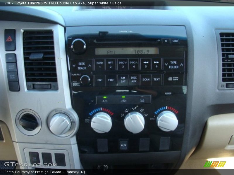 Super White / Beige 2007 Toyota Tundra SR5 TRD Double Cab 4x4
