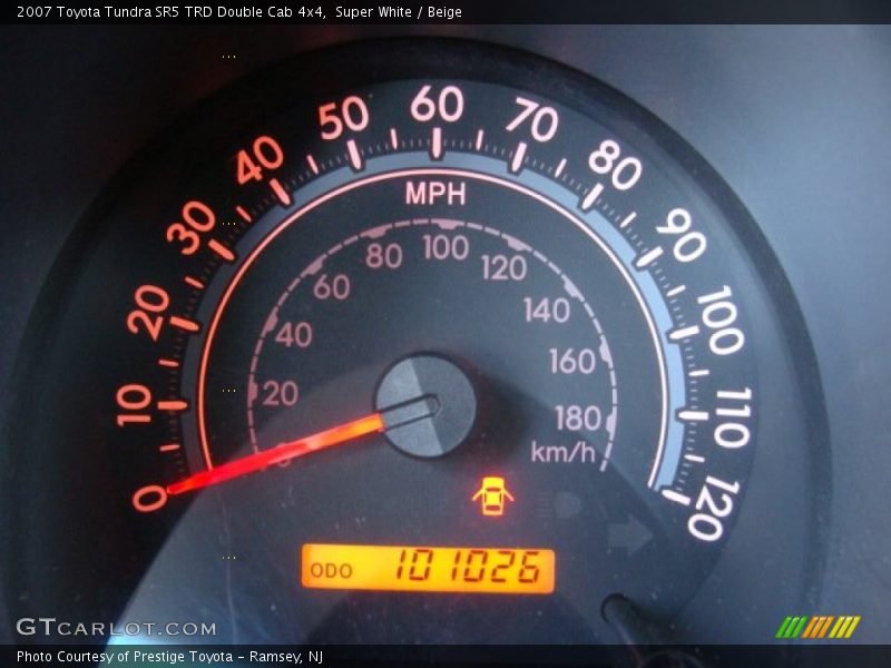 Super White / Beige 2007 Toyota Tundra SR5 TRD Double Cab 4x4