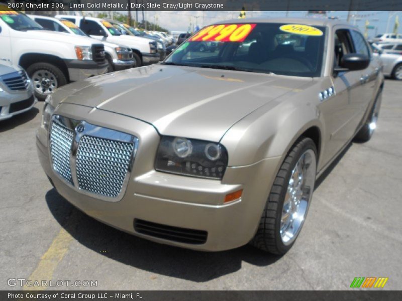 Linen Gold Metallic / Dark Slate Gray/Light Graystone 2007 Chrysler 300