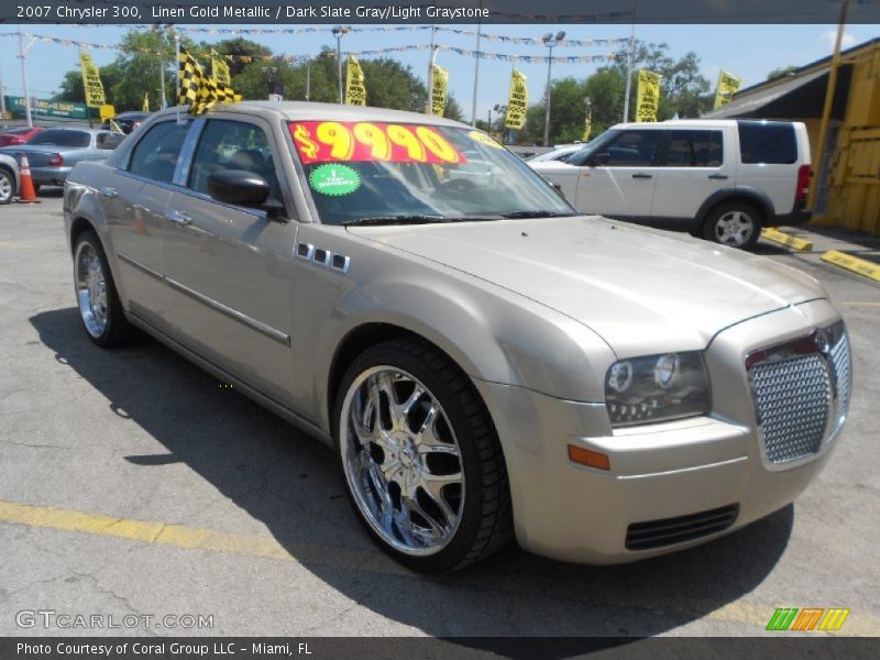 Linen Gold Metallic / Dark Slate Gray/Light Graystone 2007 Chrysler 300