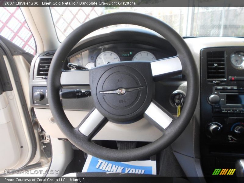 Linen Gold Metallic / Dark Slate Gray/Light Graystone 2007 Chrysler 300