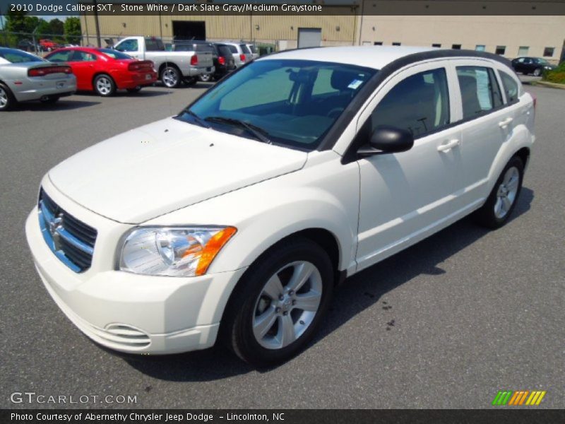 Stone White / Dark Slate Gray/Medium Graystone 2010 Dodge Caliber SXT