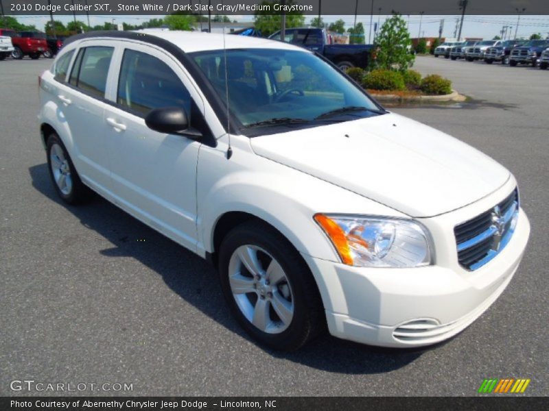 Stone White / Dark Slate Gray/Medium Graystone 2010 Dodge Caliber SXT