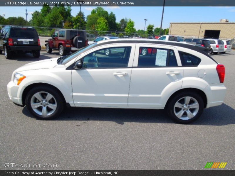 Stone White / Dark Slate Gray/Medium Graystone 2010 Dodge Caliber SXT